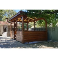 Kamelya Çardak Sigara İçme ve Dinlenme Alanı 178 | Ahşap Pergola