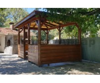 Kamelya Çardak Sigara İçme ve Dinlenme Alanı 178 | Ahşap Pergola