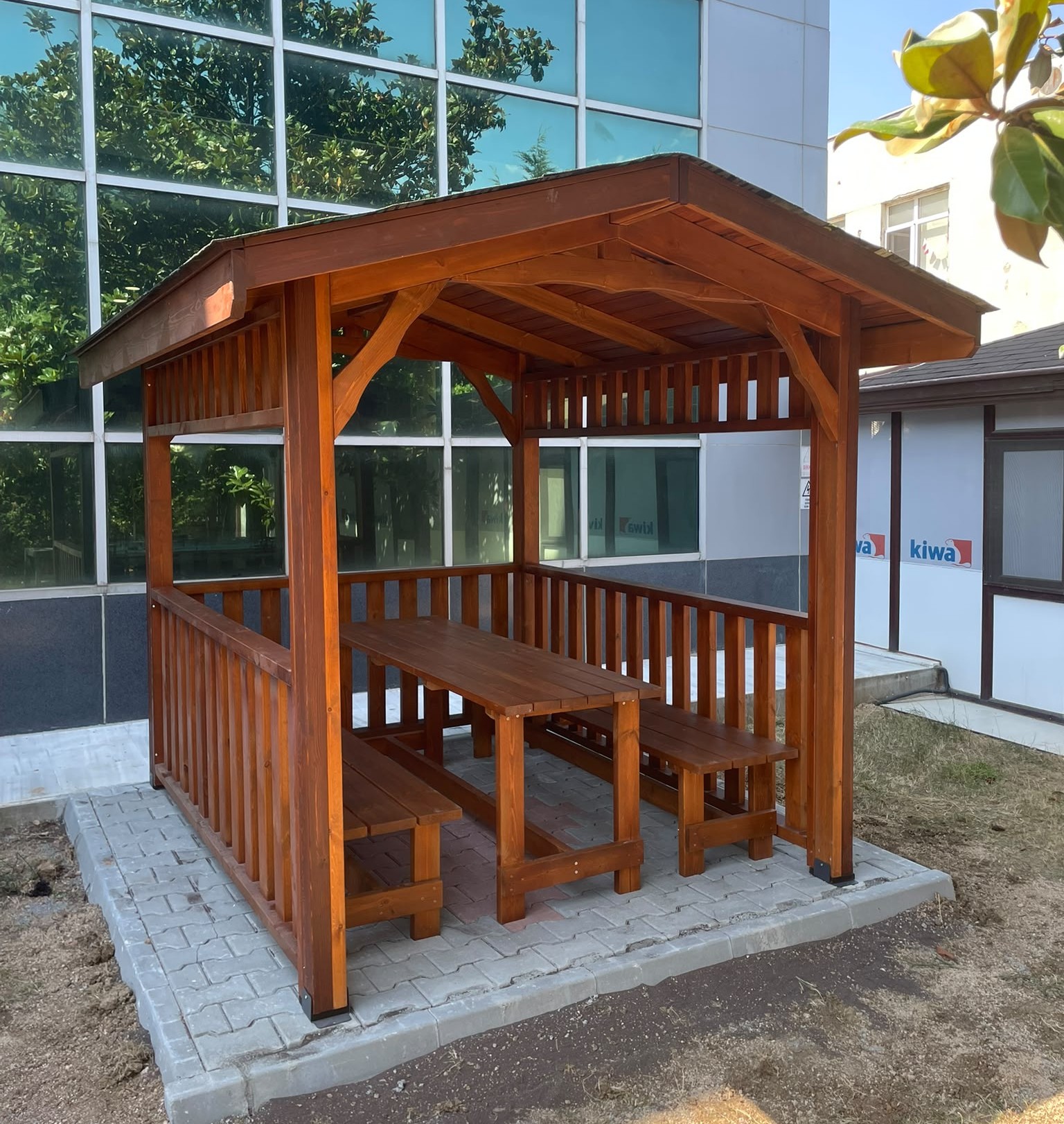 Ahşap Kamelya | 2x2,5m Lüks Bahçe Çardağı